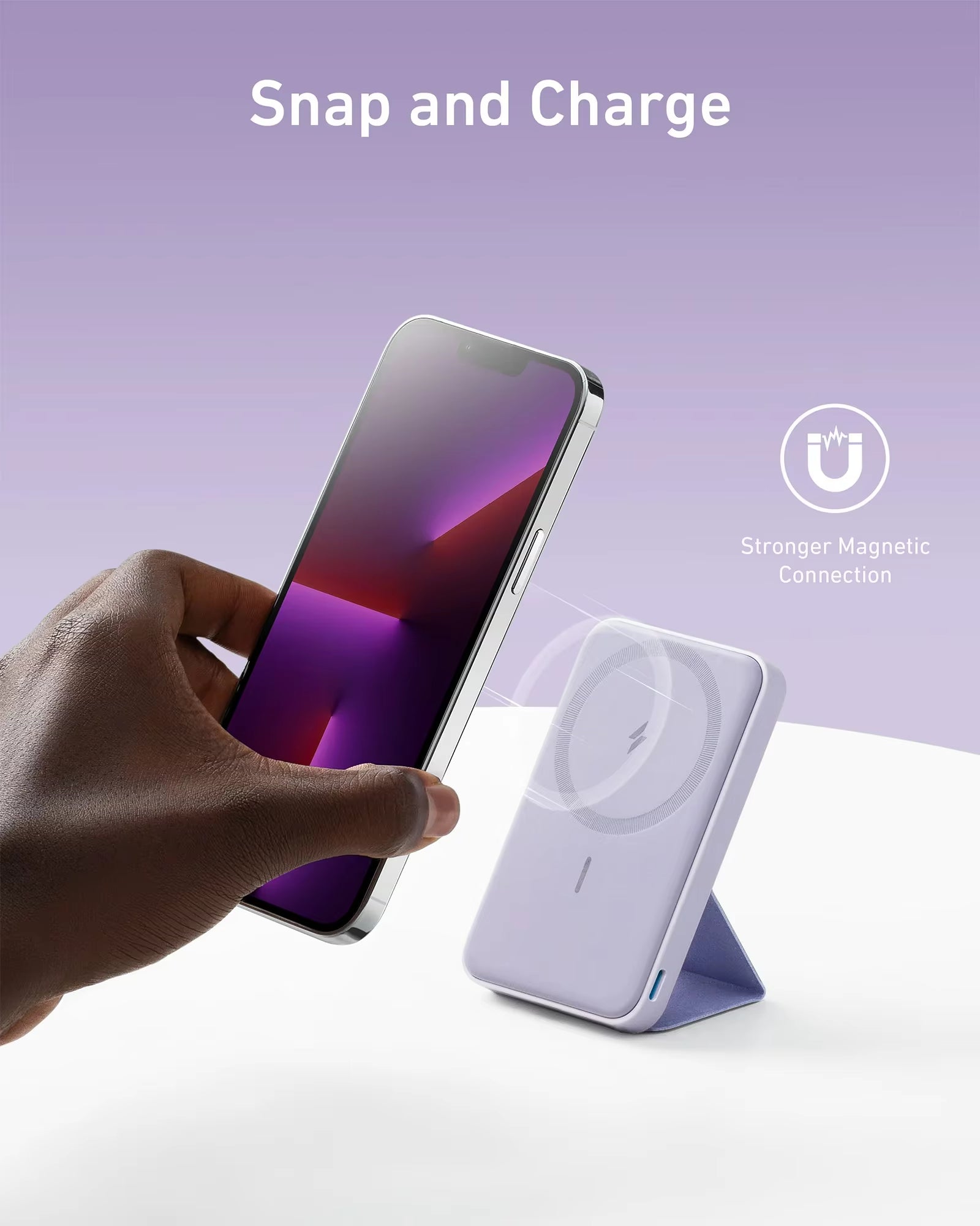 Anker 622 Power Bank Maggo 5000Mah Wireless Magnetic Battery Auxiliary Battery Portable Charger for Magsafe Power Bank Iphone 15